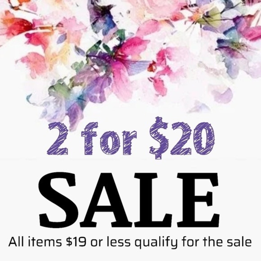 2 for $20 Sale